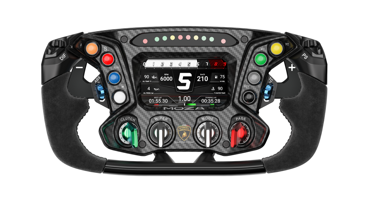 MOZA Racing Automobili Lamborghini Squadra Corse Essenza SCV12 Sim-Racing Steering Wheel