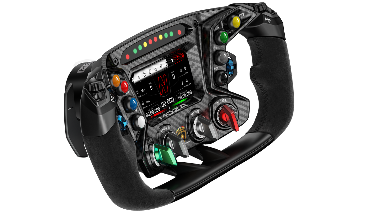 MOZA Racing Automobili Lamborghini Squadra Corse Essenza SCV12 Sim-Racing Steering Wheel