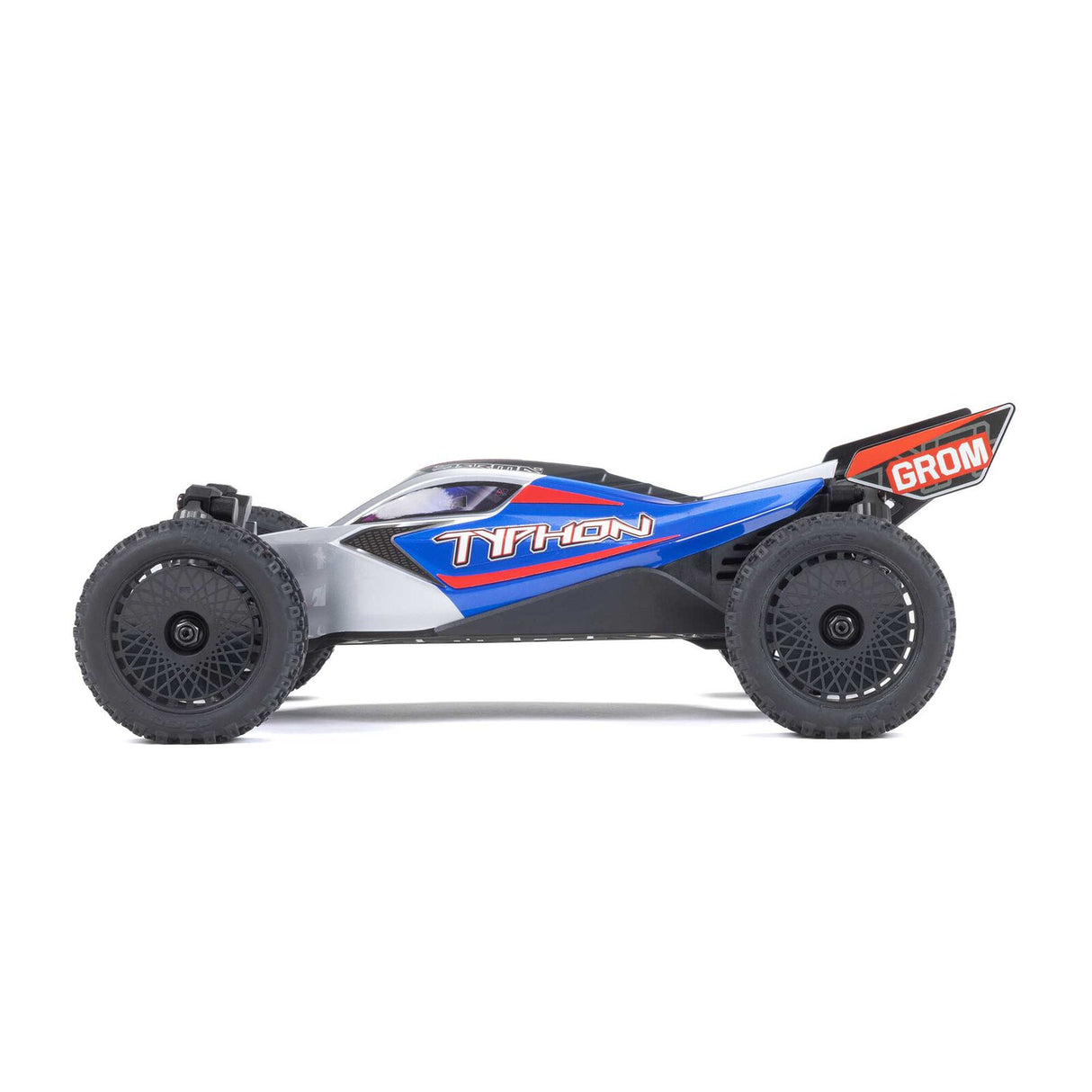 ARRMA - TYPHON GROM MEGA 380 BRUSHED 4X4 SMALL SCALE BUGGY RTR WITH BATTERY & CHARGER - BLUE/SILVER
