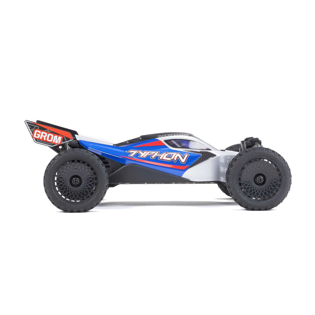 ARRMA - TYPHON GROM MEGA 380 BRUSHED 4X4 SMALL SCALE BUGGY RTR WITH BATTERY & CHARGER - BLUE/SILVER