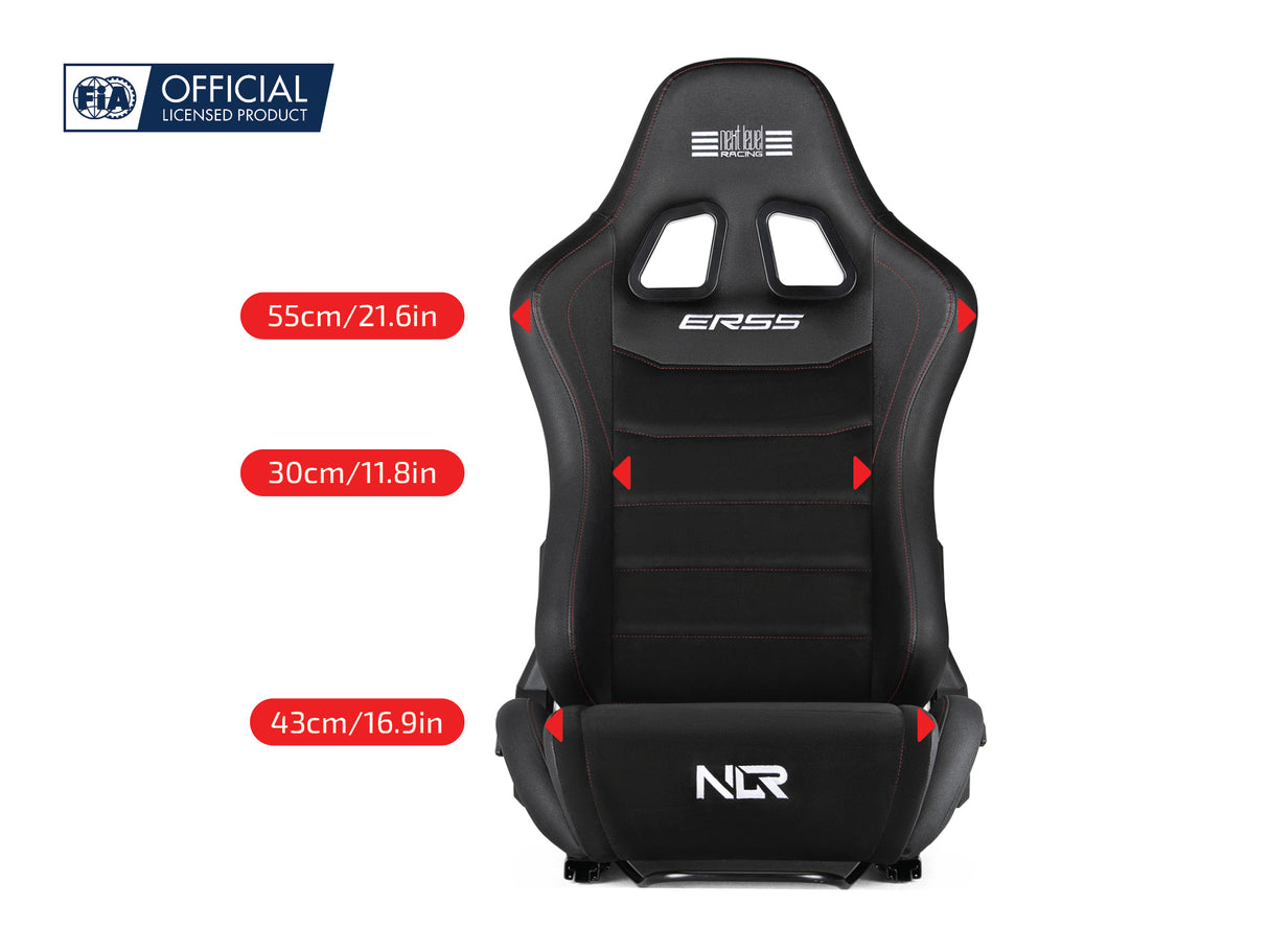 Next Level Racing® ERS5 Elite Reclining Seat- PU Leather & Suede Edition