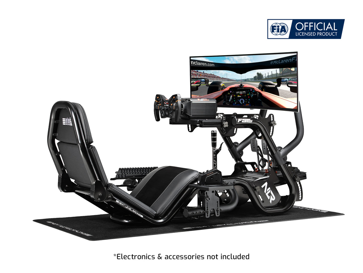 Next Level Racing® F-GT Pro Formula and GT Racing Simulator Cockpit- Black Edition