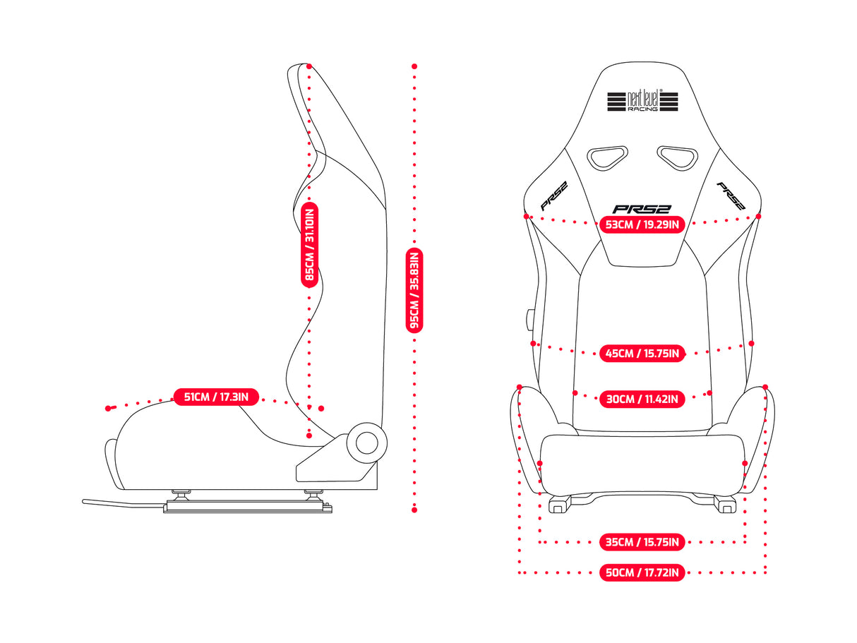 Next Level Racing® PRS2 Performance Reclining Seat