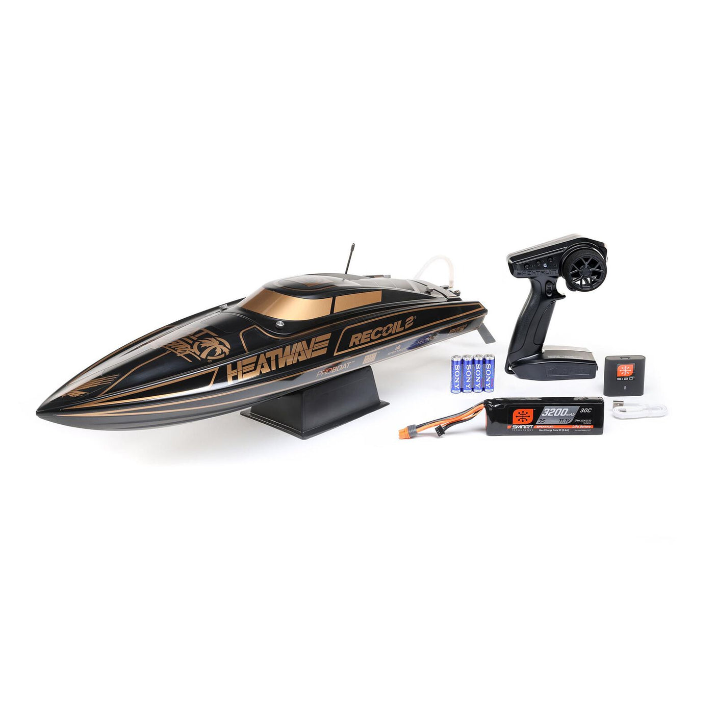 PROBOAT - Recoil 2 V2 18" Self-Righting Brushless Deep-V RTR - Heat Wave Visual