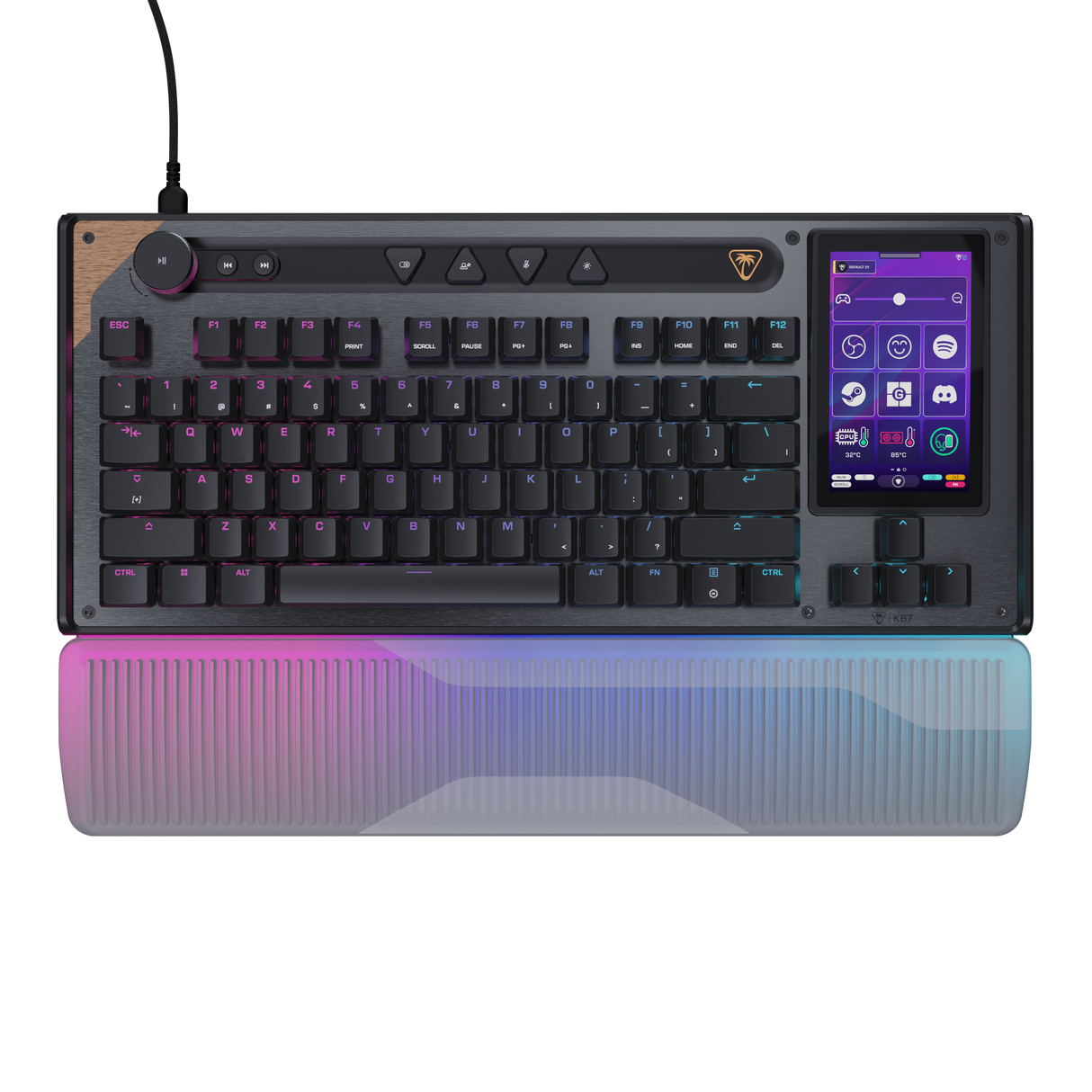 Turtle Beach® Command Series KB7 TKL Wired Gaming Keyboard – Black - image 2