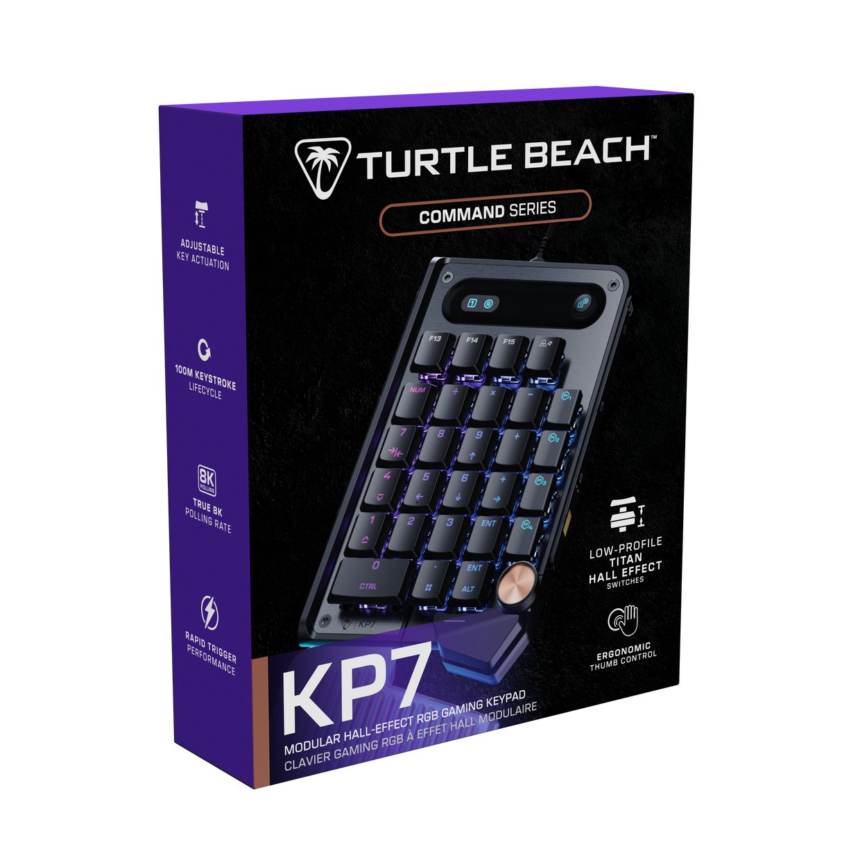 Turtle Beach® Command Series KP7 Wired Modular Gaming Keypad – Black - image 5