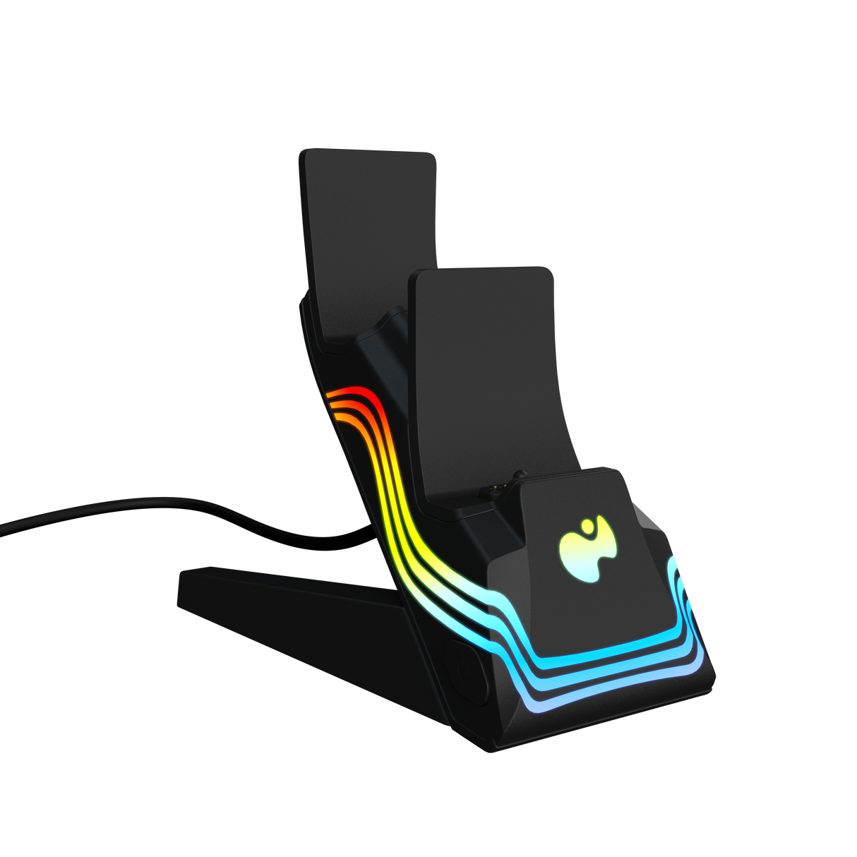 PDP PS5 Afterglow Wave Charger Black image 3
