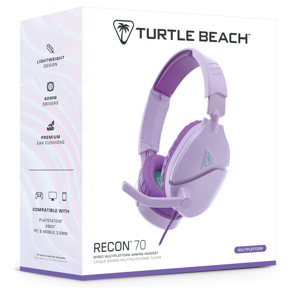 Turtle Beach® Recon 70 Lavender Gaming Headset image 2