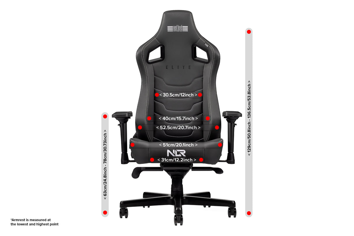 Next Level Racing Elite Gaming Chair- Leather Edition