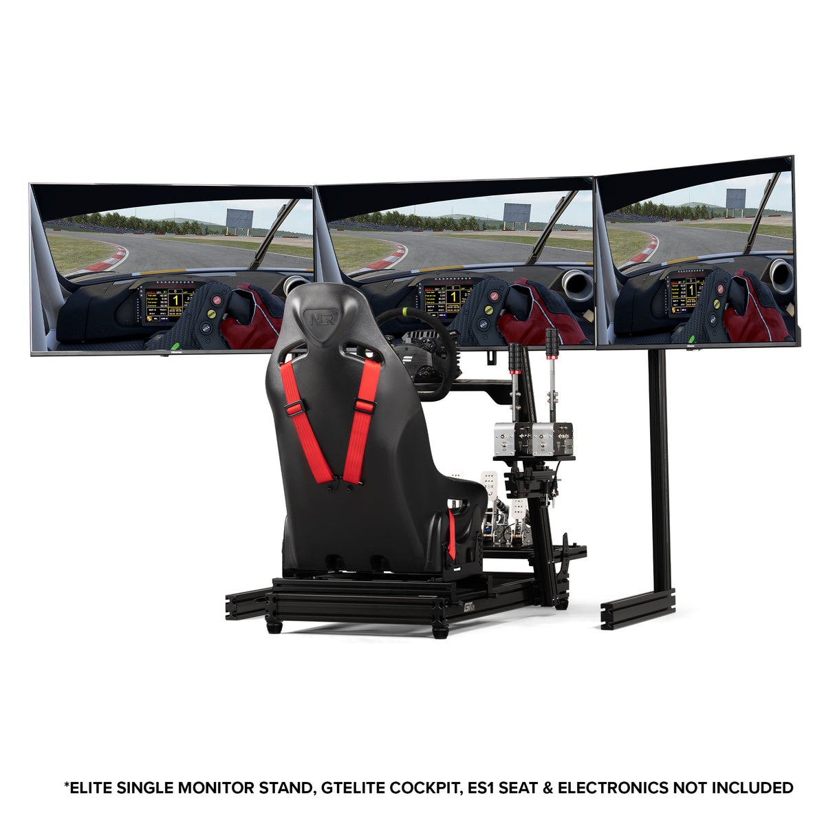 Next Level Racing - Elite Free Standing Triple Monitor Add-on - Black Edition