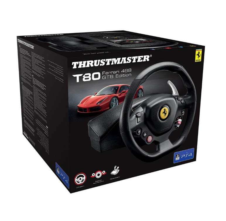 Thrustmaster T80 FERRARI 488 GTB ED. Wheel - PS4/PC
