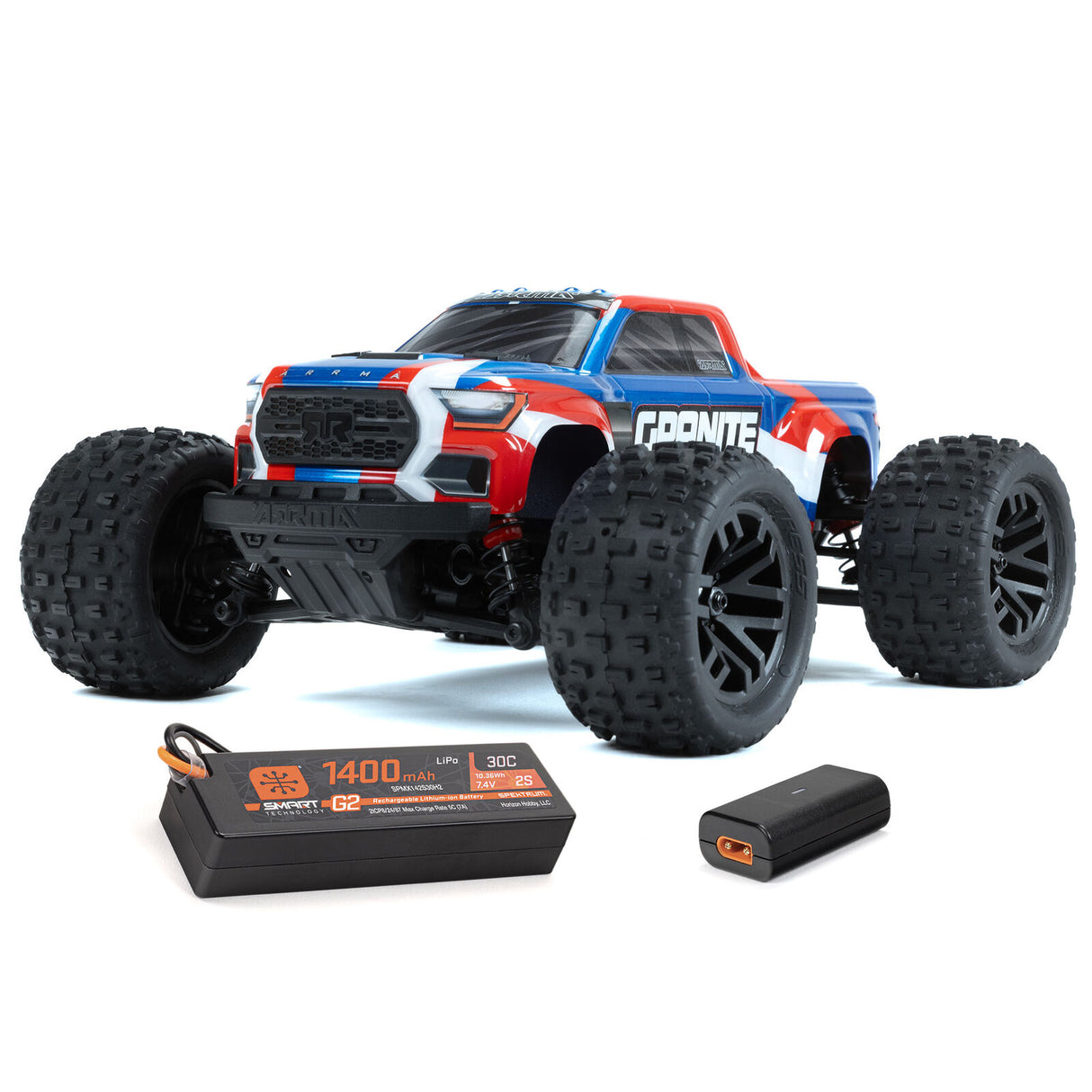 ARRMA - 1/18 GRANITE GROM MEGA 380 BRUSHED 4X4 MONSTER TRUCK RTR WITH BATTERY & CHARGER - BLUE