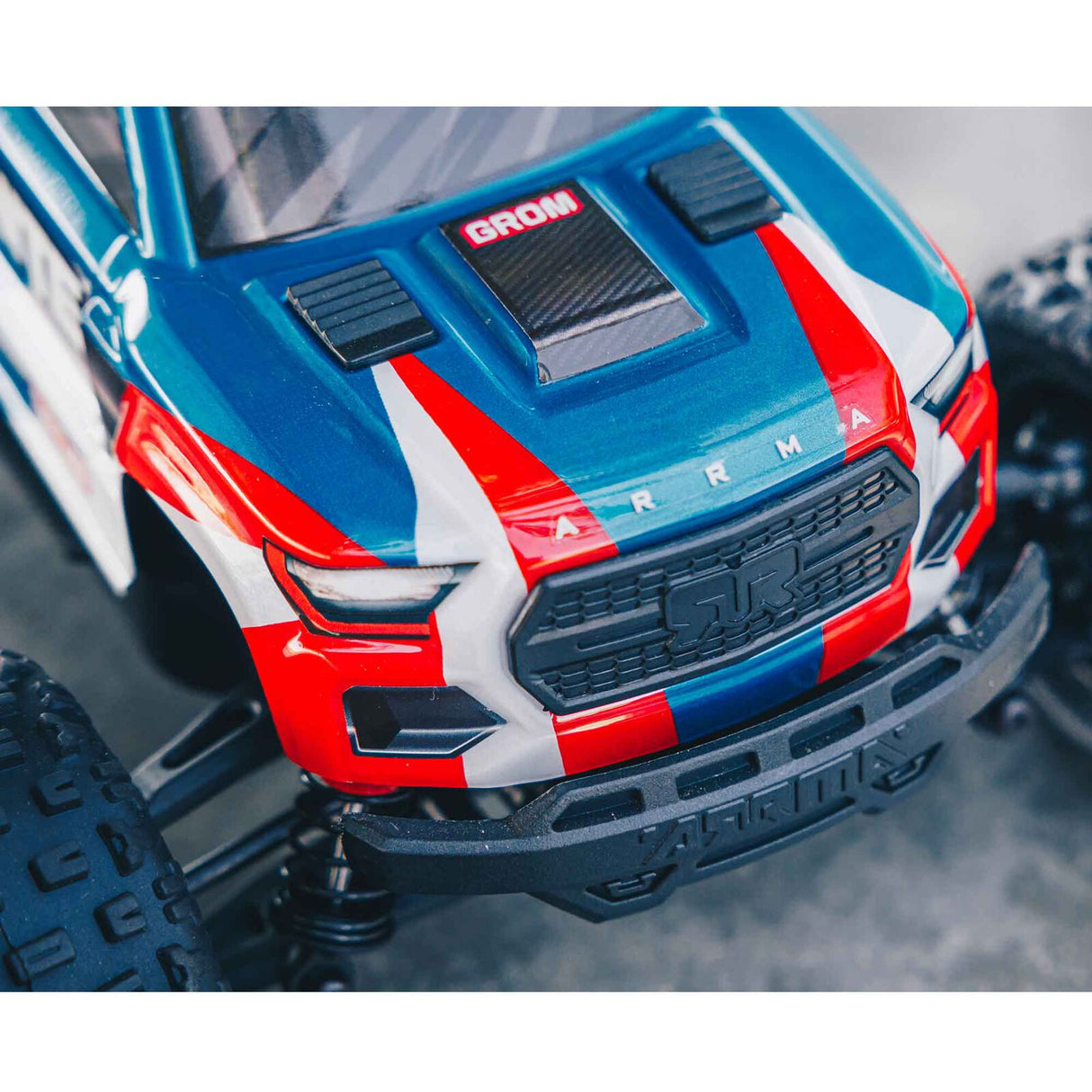 ARRMA - 1/18 GRANITE GROM MEGA 380 BRUSHED 4X4 MONSTER TRUCK RTR WITH BATTERY & CHARGER - BLUE