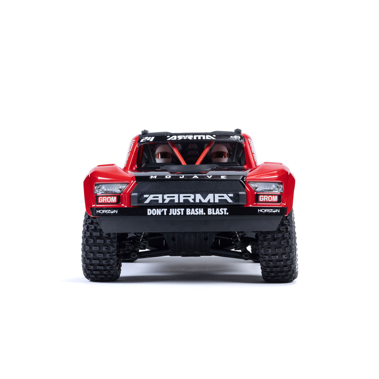 ARRMA - MOJAVE GROM MEGA 380 Brushed 4X4 Small Scale Desert Truck RTR with Battery & Charger - Red/Black