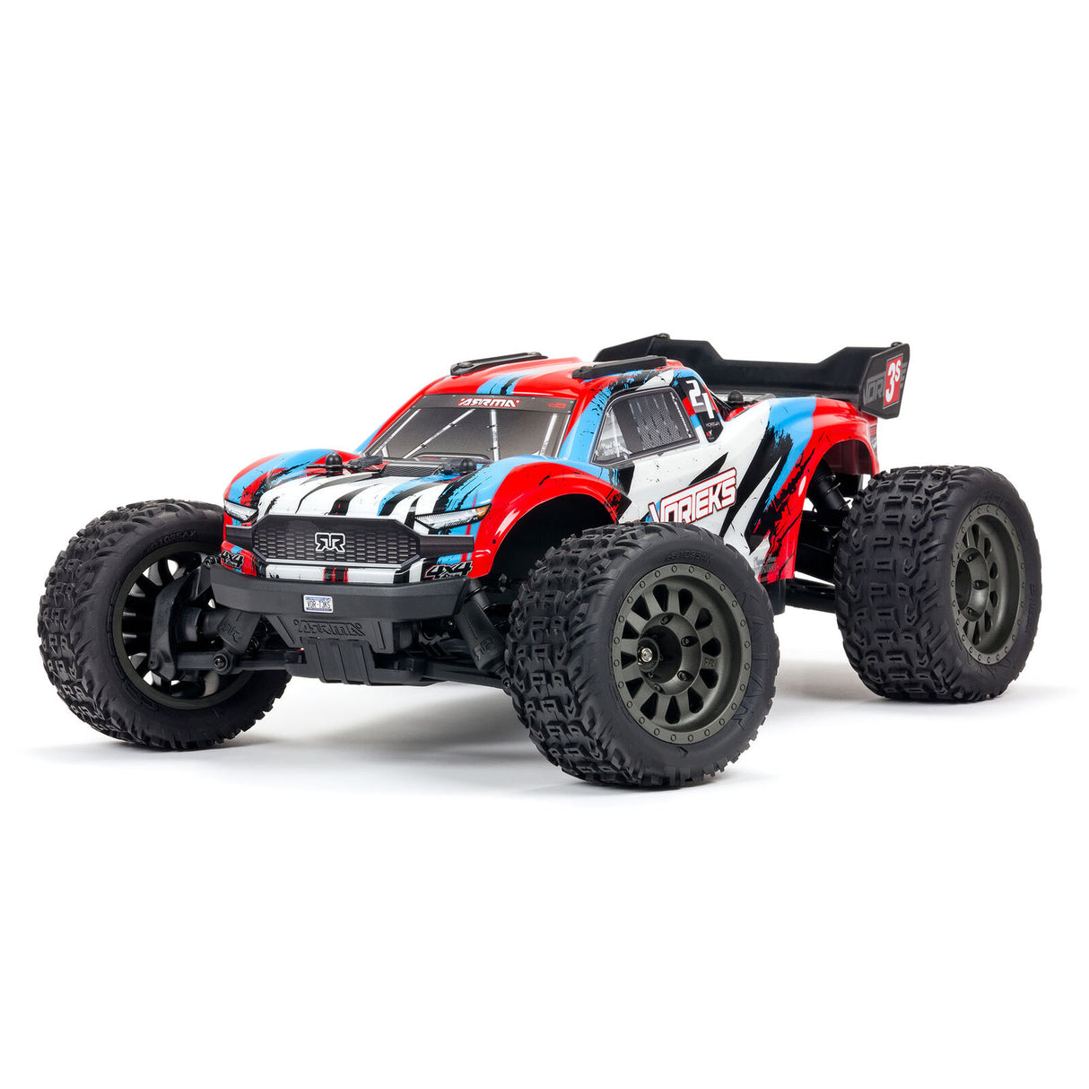 ARRMA - 1/10 VORTEKS 4X4 3S BLX STADIUM TRUCK RTR - RED