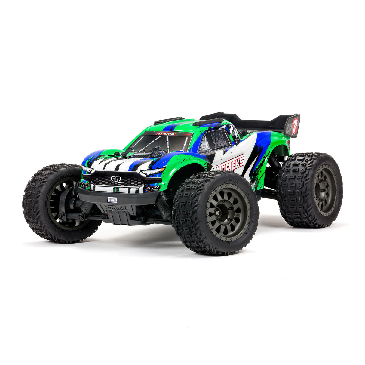 ARRMA - 1/10 VORTEKS 4X4 3S BLX STADIUM TRUCK RTR - GREEN