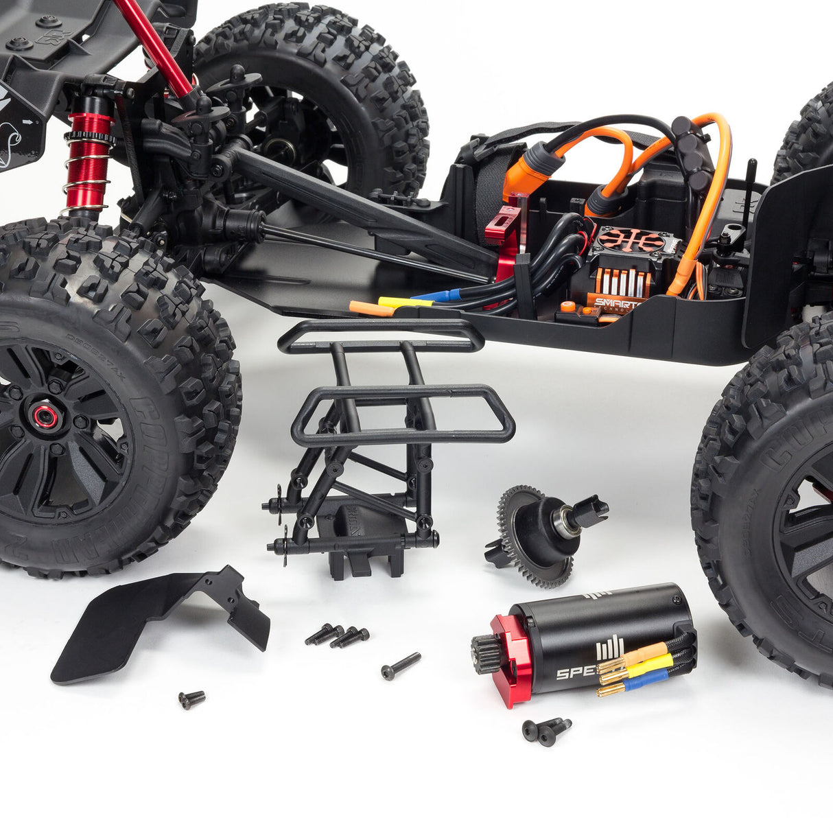 ARRMA - 1/8 KRATON 6S V5 4X4 BLX SPEED MONSTER TRUCK WITH SPEKTRUM FIRMA RTR - RED