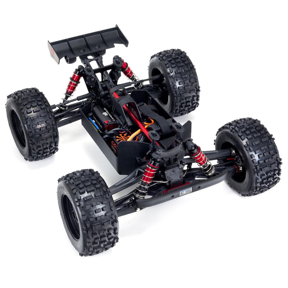 ARRMA - 1/8 NOTORIOUS 6S V5 4X4 BLX STUNT TRUCK WITH SPEKTRUM FIRMA RTR - BLACK