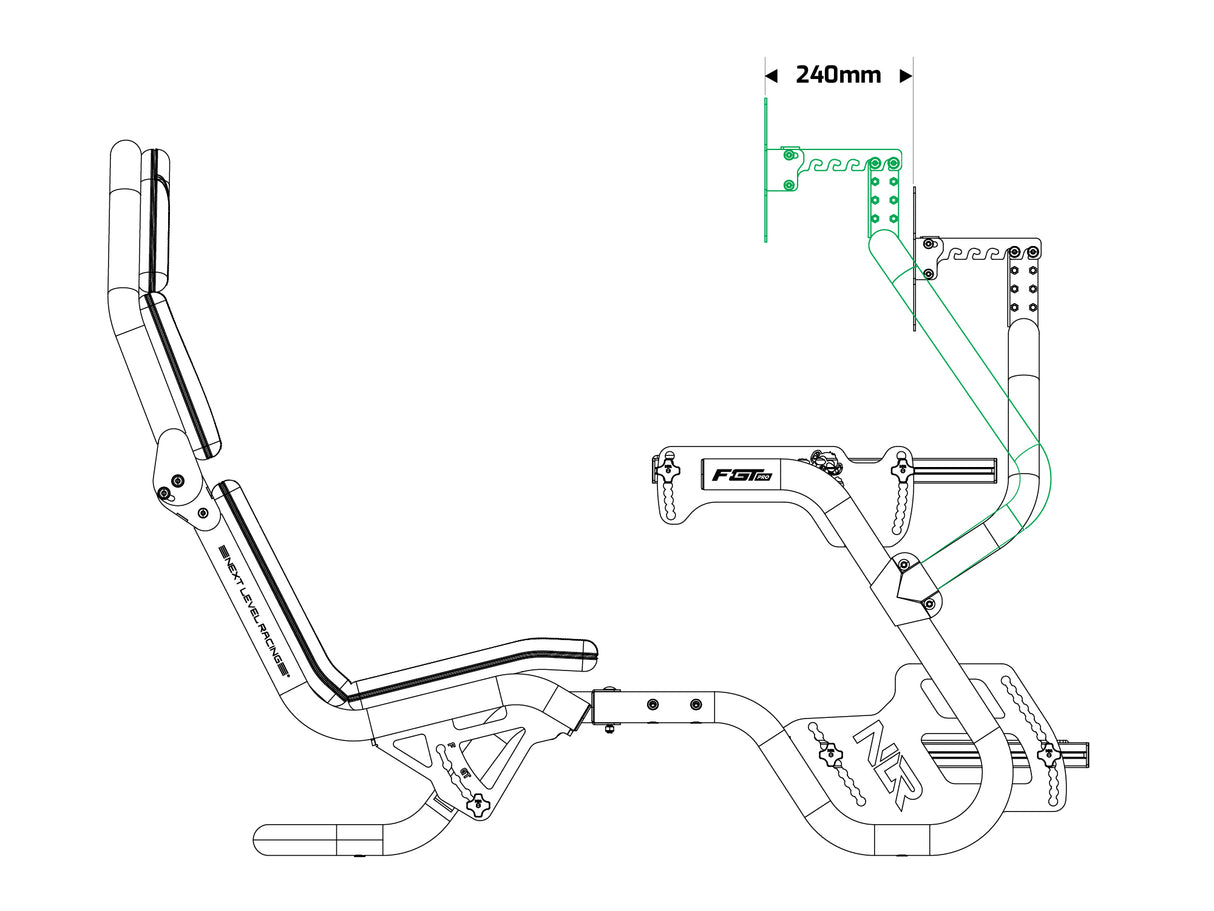 Next Level Racing® F-GT Pro Direct Monitor Mount Add-on 2.0