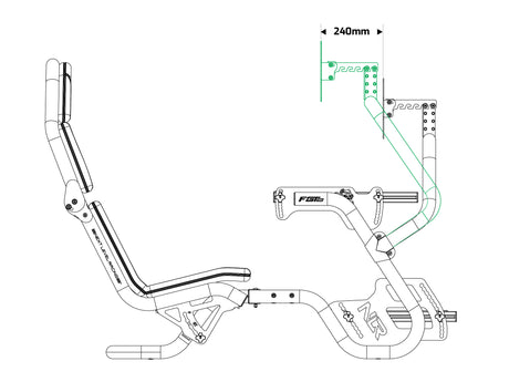 Next Level Racing® F-GT Pro Direct Monitor Mount Add-on 2.0