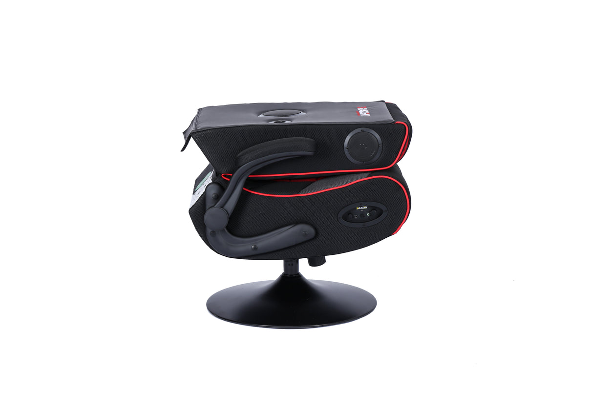 BraZen Serpent Gaming Chair - BLACK/GREY/RED