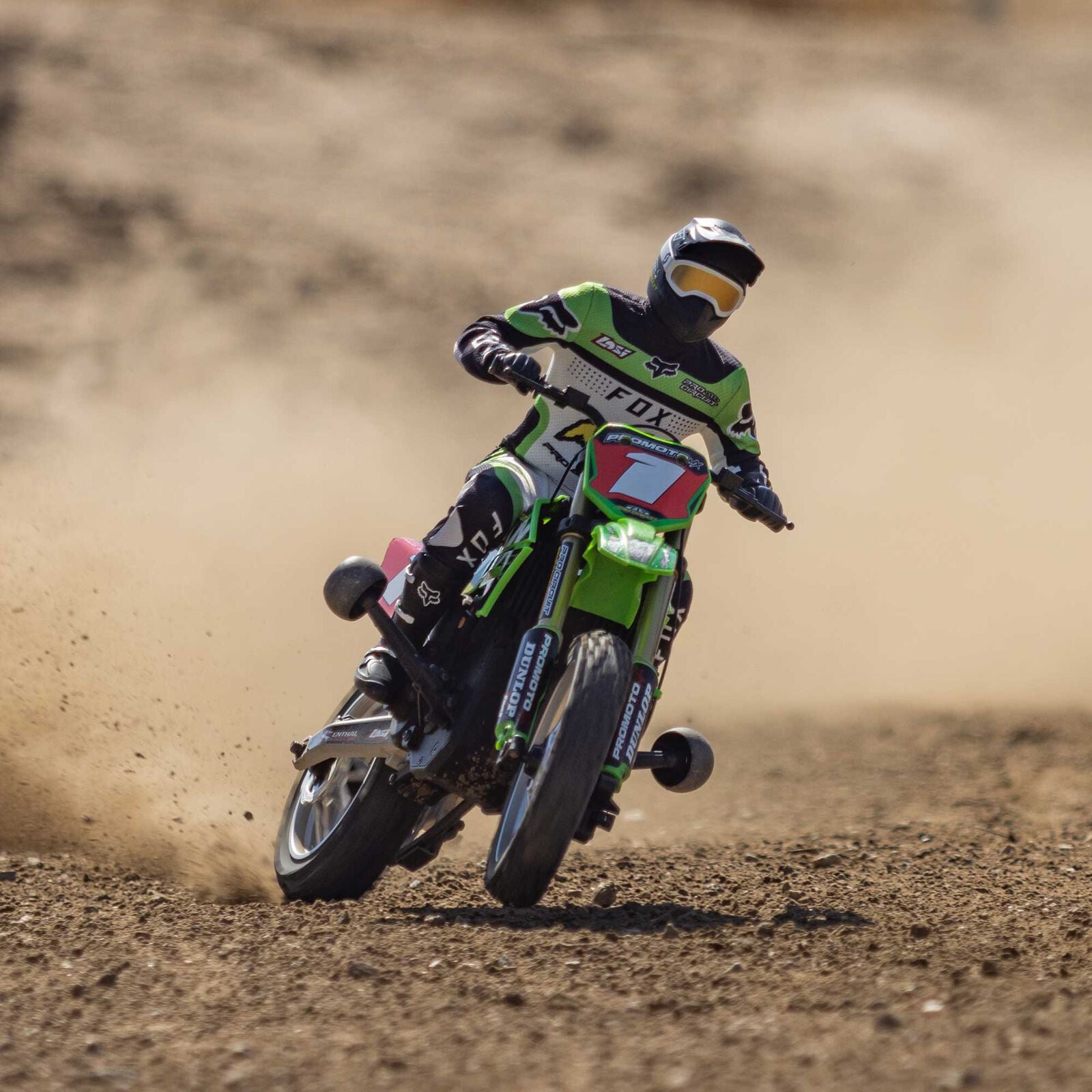 Losi 1/4 bike DUNLOP Losi 1/4th Promoto-MX Motorcycle RTR 