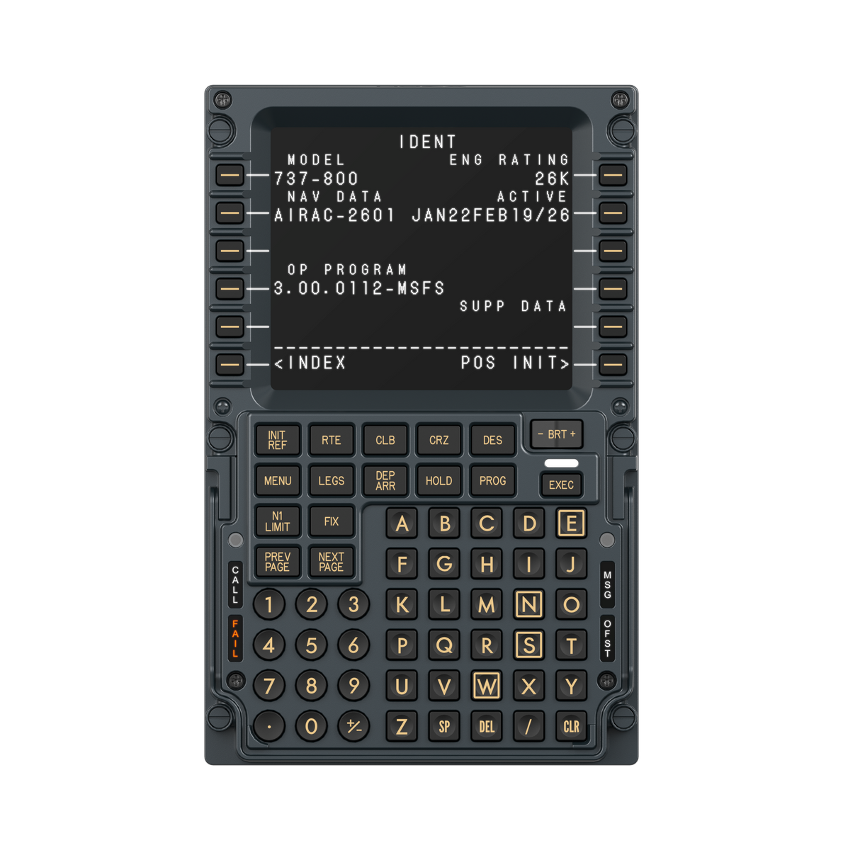 MOZA MB7F FLIGHT COMPUTER DISPLAY
