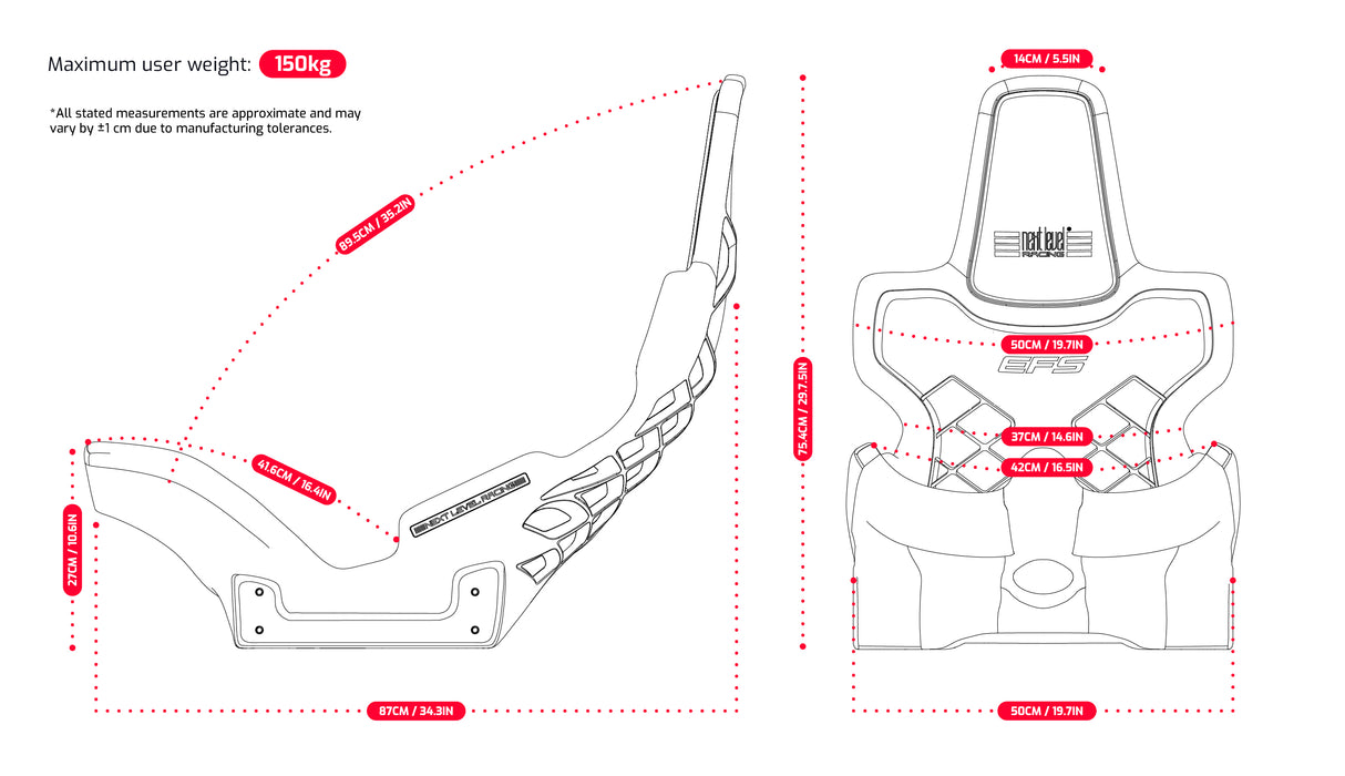Next Level Racing® Elite Formula Sim Racing Seat (EFS)