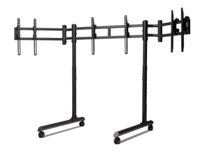Next Level Racing round tube freestanding triple monitor stand