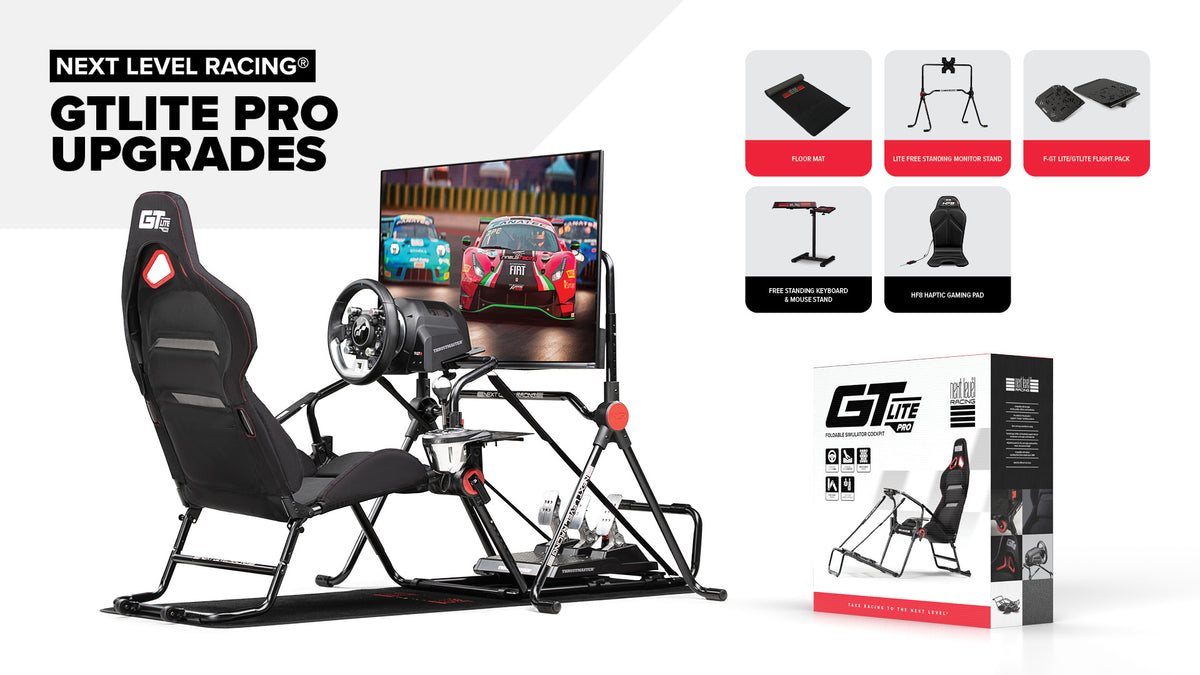Next Level Racing Bracket Next Level Racing® GTLite Pro Foldable Racing Cockpit – SpeedNation.co.nz