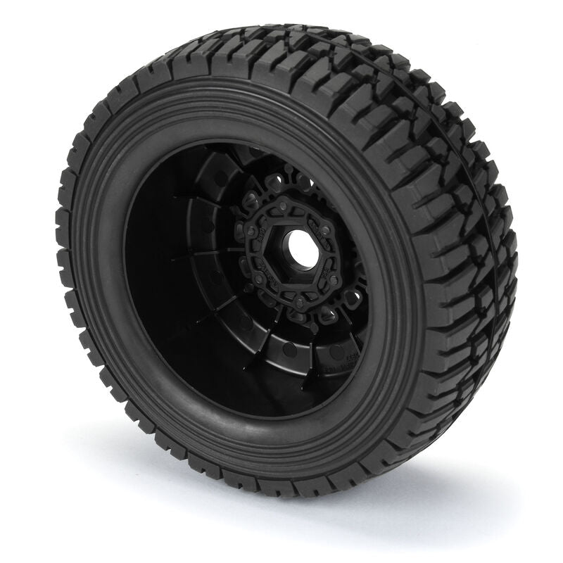 PROLINE - 1/7 Mirage TT BELTED F/R Tires MTD 17mm Blk Raid (2): Mojave 6S, UDR