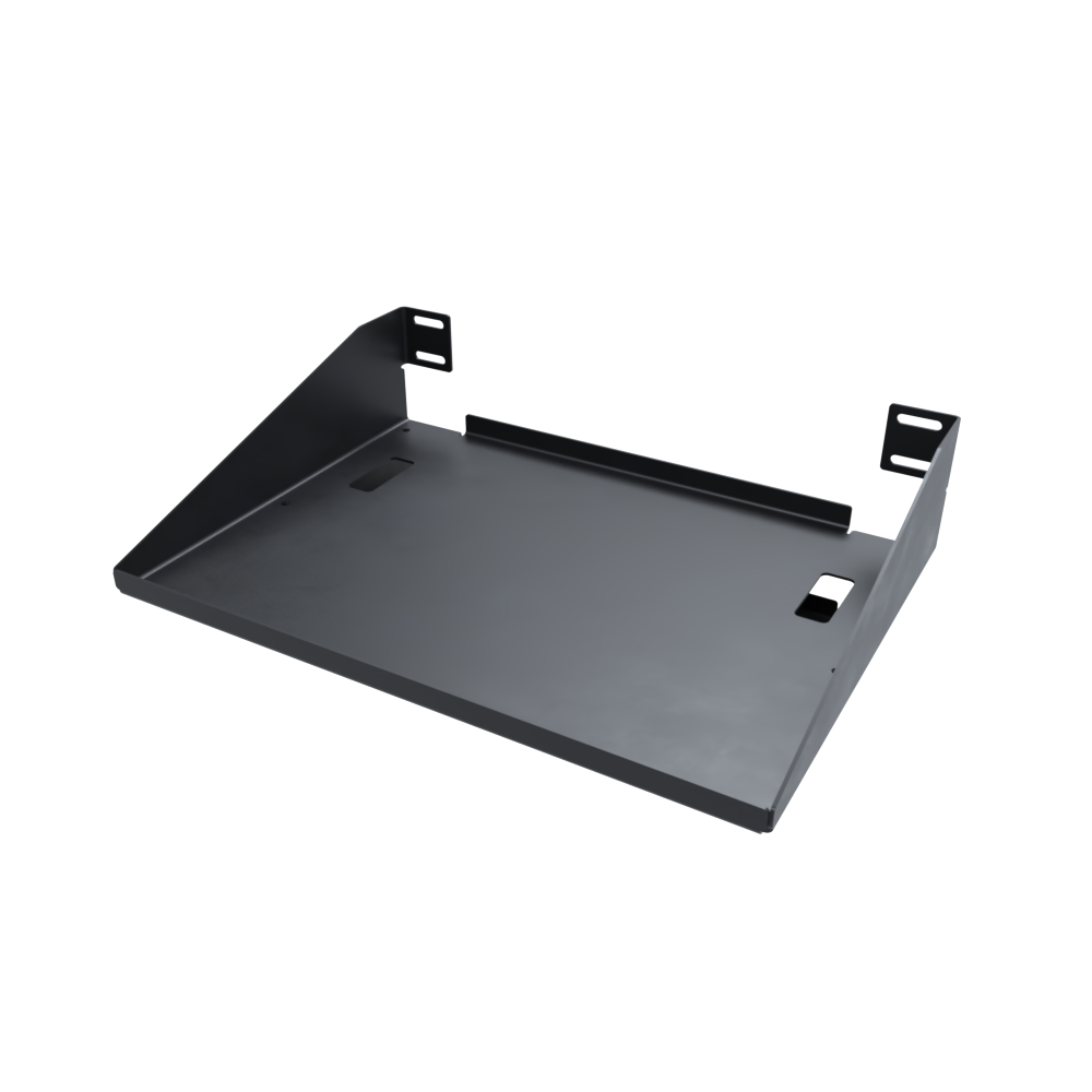Speednation PC Shelf + Intergrated Cable Box - BLACK