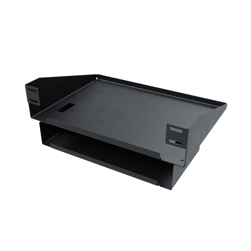 Speednation PC Shelf + Intergrated Cable Box - BLACK