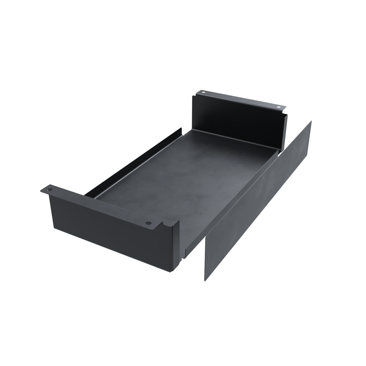 Speednation PC Shelf + Intergrated Cable Box - BLACK