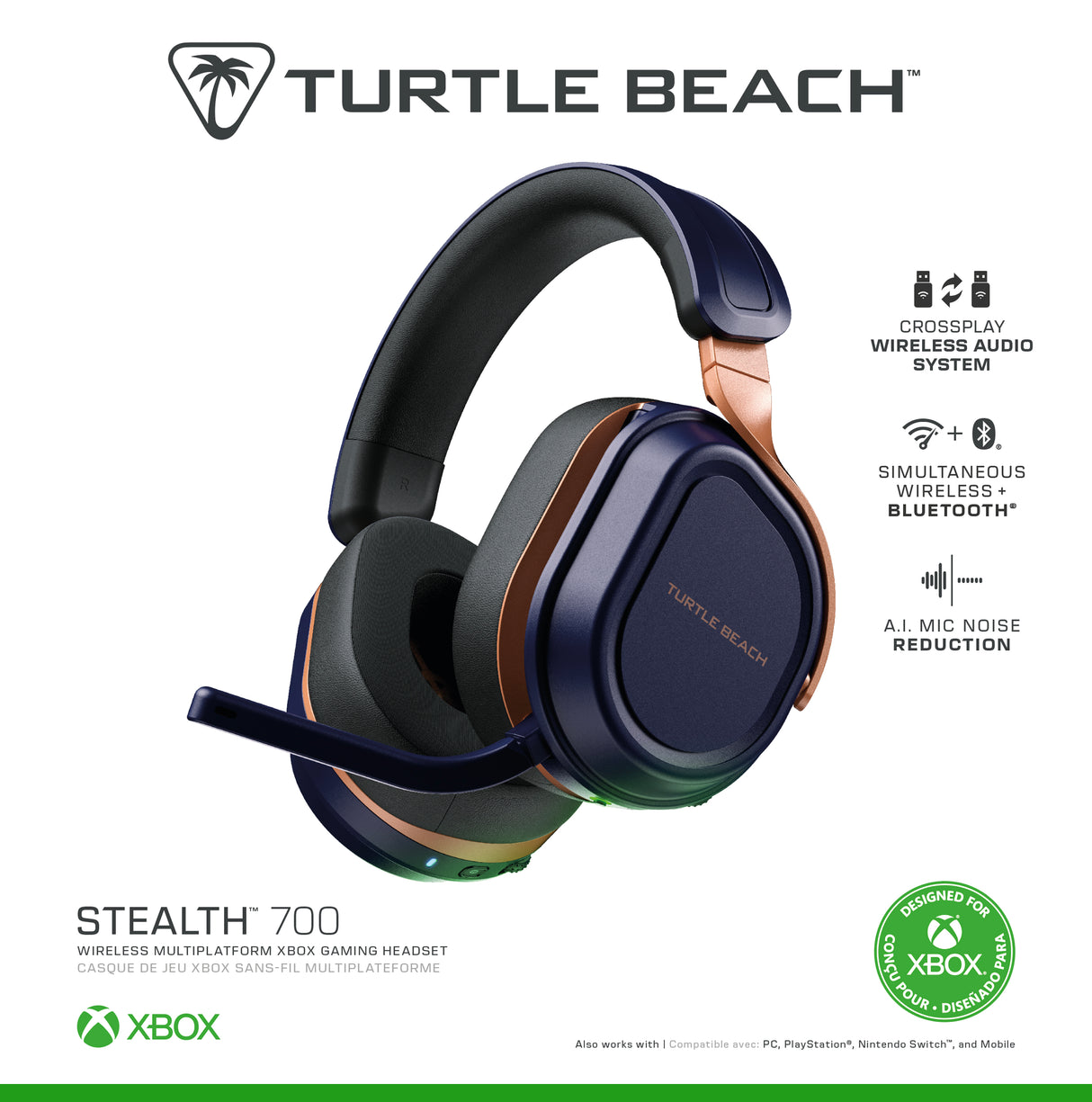 Turtle Beach® Stealth™ 700 Xbox – Cobalt Blue