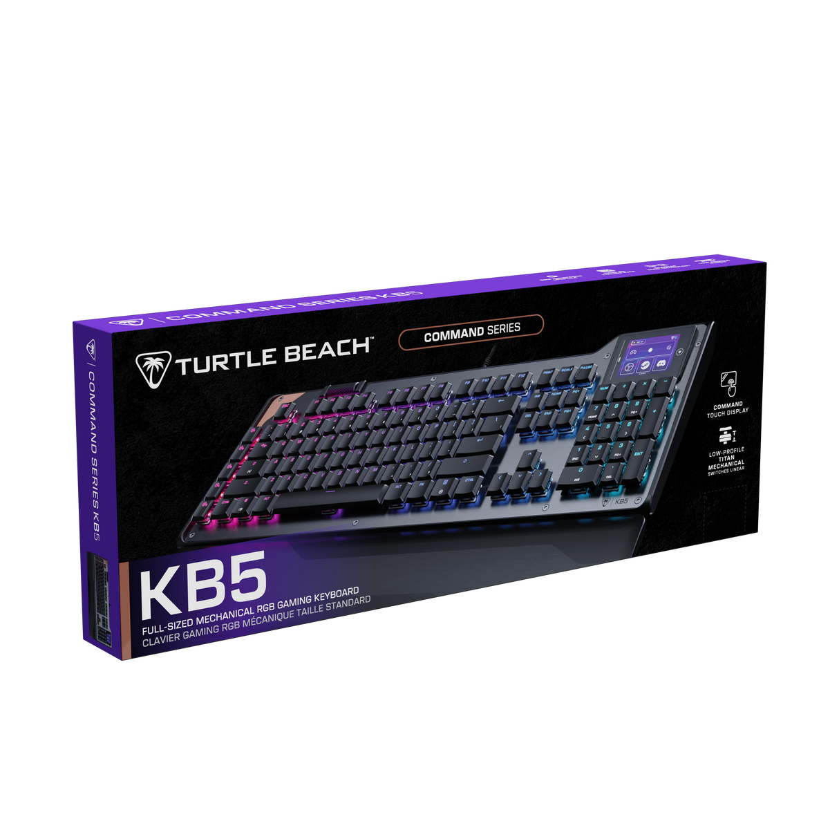 Turtle BeachÂ® Command Series KB5 Full-Size Wired Gaming Keyboard â€“ Black - image 5