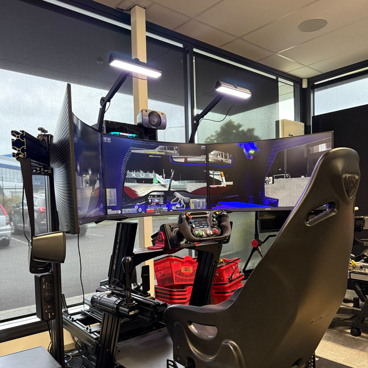 Adjustable Sim Racing Light Mounts for Govee Flow Plus