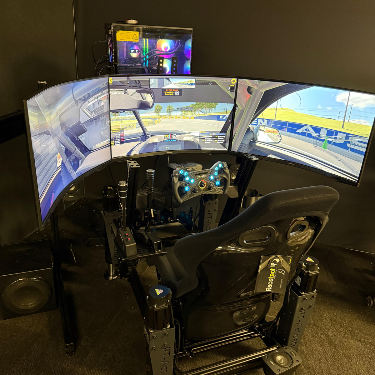 Samsung Odyssey G5 32” QHD 165Hz Curved Triple Monitor Sim Racing Bund ...