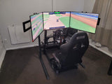 Samsung Odyssey G5 32” QHD 165Hz Curved Triple Monitor Sim Racing Bundle + NLR Round tube Stand