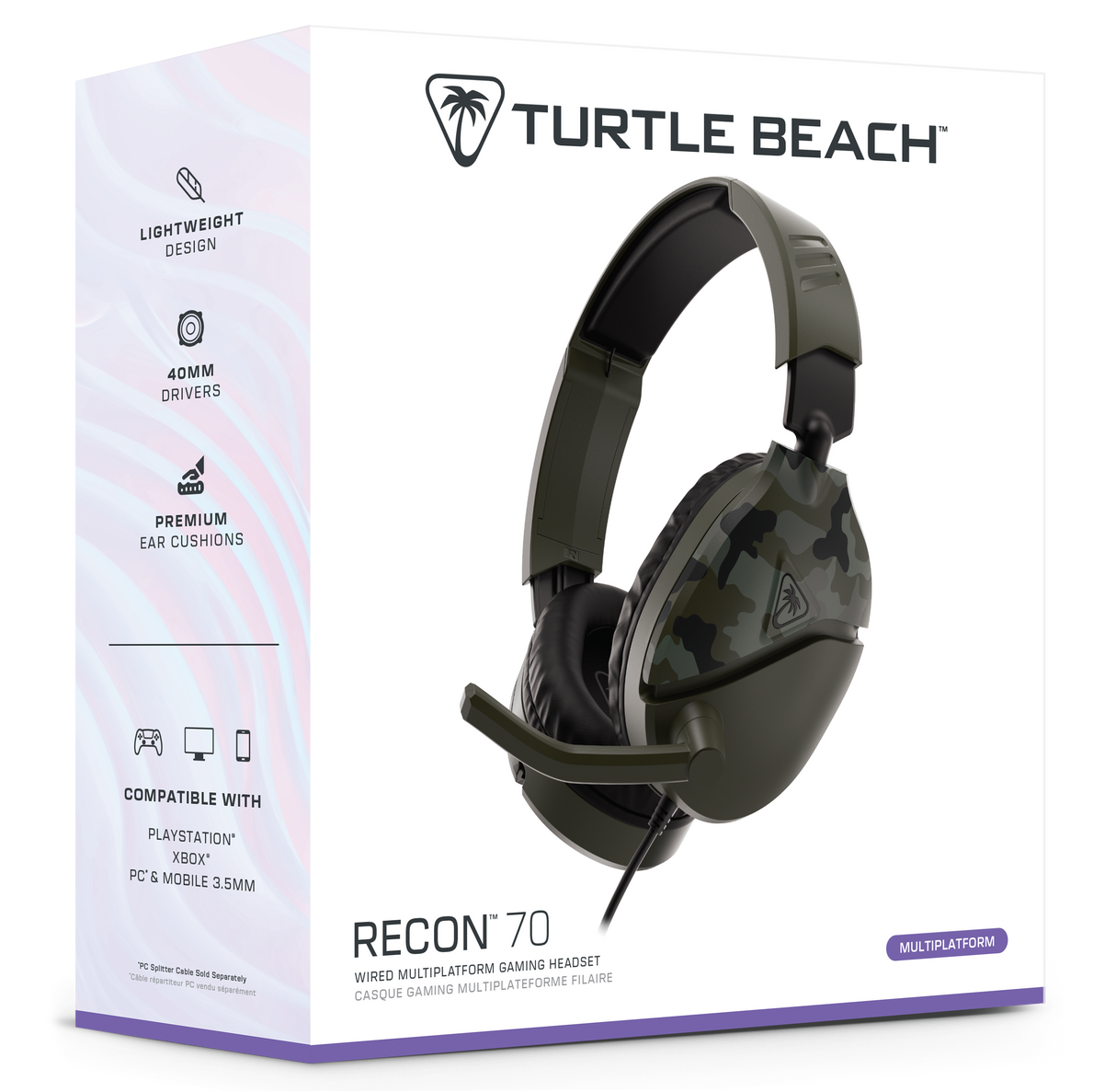 Turtle Beach® Recon 70 Green Camo Gaming Headset image 2