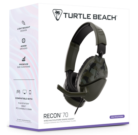 Turtle Beach® Recon 70 Green Camo Gaming Headset image 2