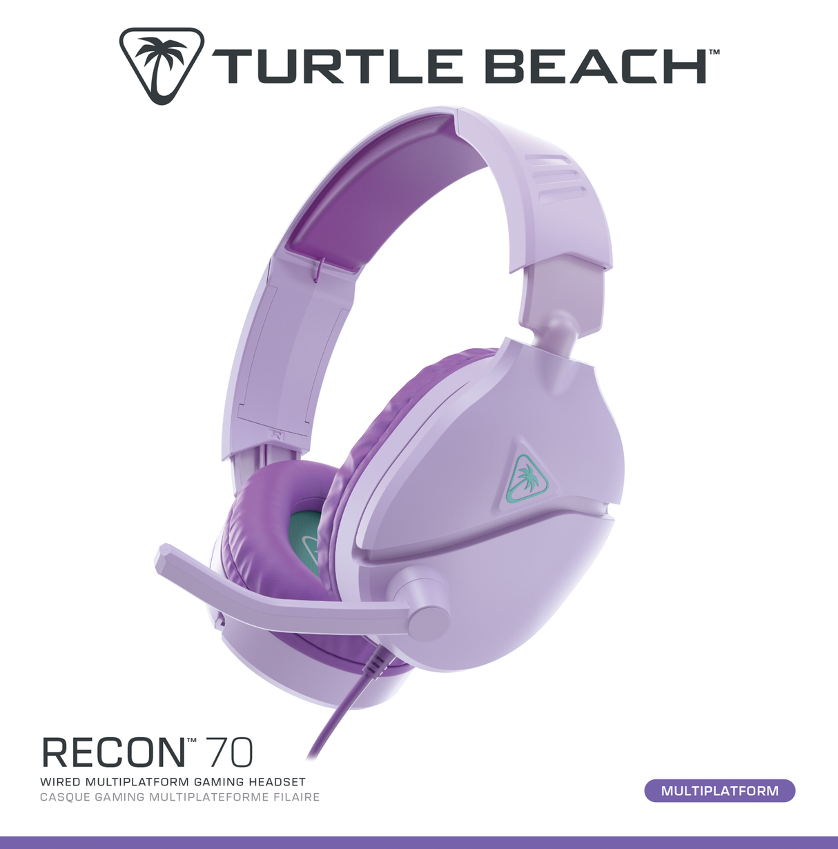 Turtle Beach® Recon 70 Lavender Gaming Headset image 1