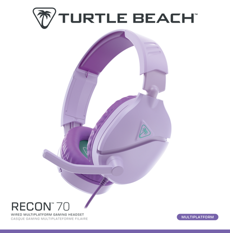 Turtle Beach® Recon 70 Lavender Gaming Headset image 1