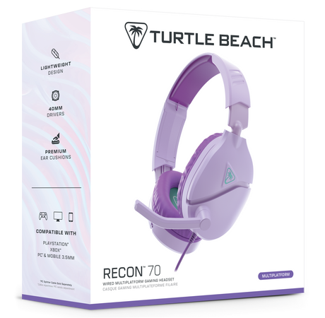 Turtle Beach® Recon 70 Lavender Gaming Headset image 2