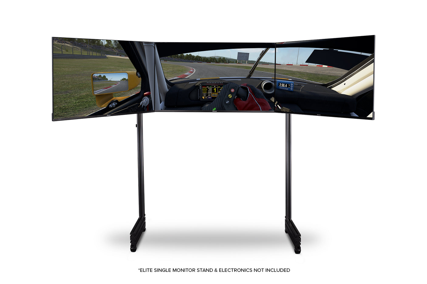 Next Level Racing® Elite Freestanding Triple Monitor Stand Add On Carbon Grey