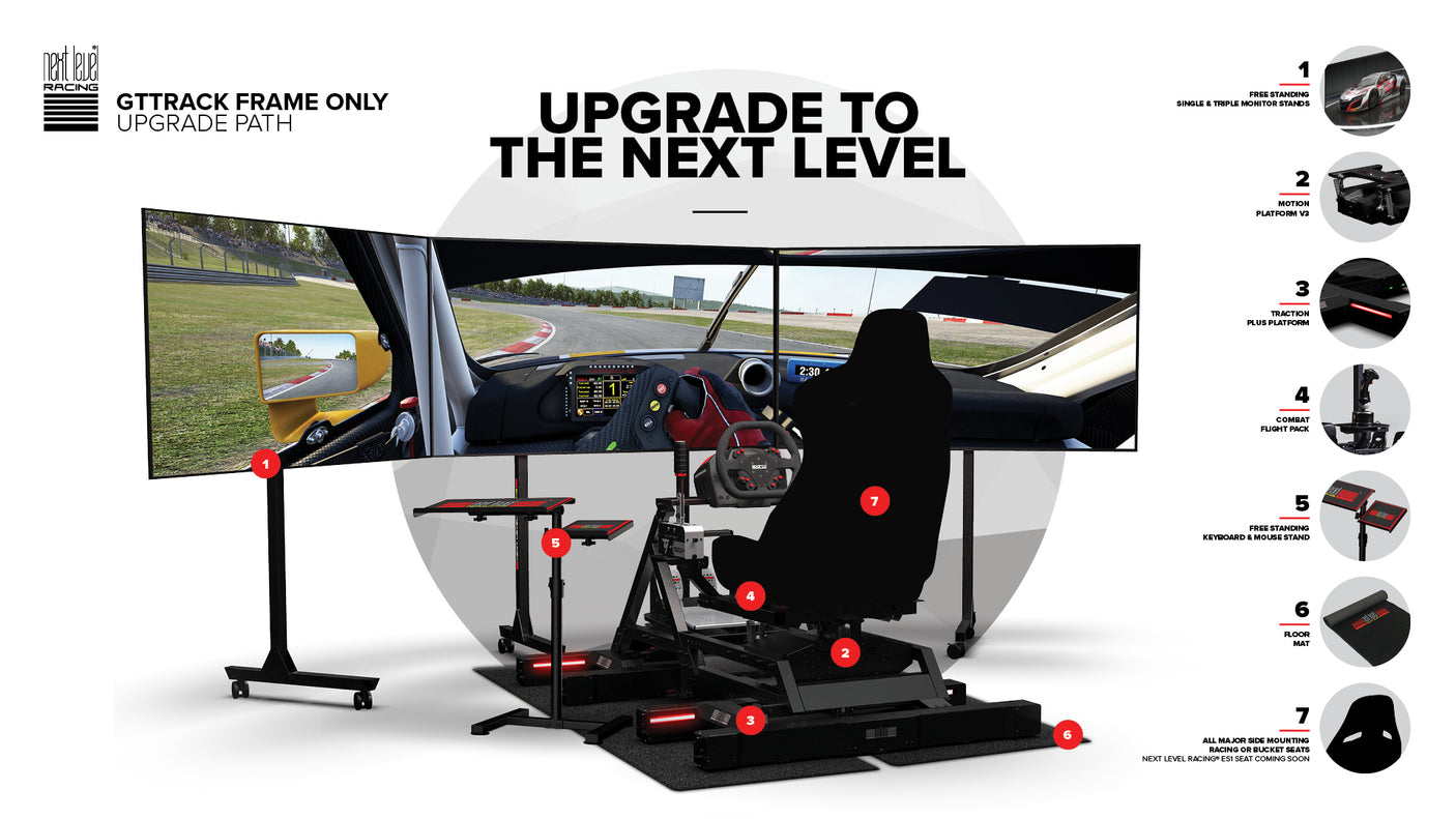 Next Level Racing® GTtrack Frame Only Simulator Cockpit
