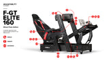 Next Level Racing - F-GT 160 Cockpit- Wheel Plate Edition - Black